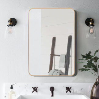 Rectangle Wall Mirror, Modern Design ORTONBATH™ Bathroom Mirror