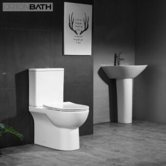 Watermark WELS Two-Piece Rimless Toilet ORTONBATH™ Dual-Flush 3/4.5L PER FLUSH OTL2022