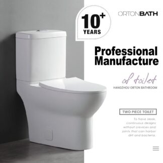 CUPC High Efficiency Two-Piece Elongated Toilet ORTONBATH™ Dual-Flush 4/6L PER FLUSH