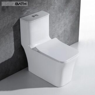 Middle East Wash Down One-Piece Square Bowl Toilet ORTONBATH™ Dual-Flush 4/6L PER FLUSH OTSM8081  P TRAP 180MM S TRAP 250MM