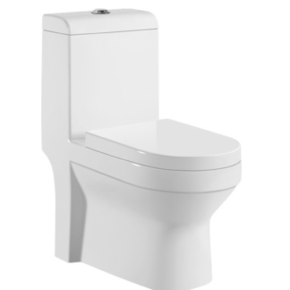 Middle East Washdown WC BATHROOM One-Piece Round Bowl Toilet ORTONBATH™ Dual-Flush 4/6L PER FLUSH OTSJ005 P TRAP 180MM S TRAP 250MM WITH SEAT COVER