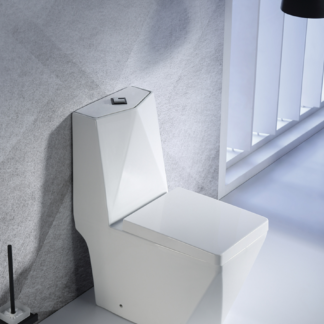 Middle East One-Piece Square Bowl Diamond Toilet ORTONBATH™ Dual-Flush 4/6L PER FLUSH Diamond Shape