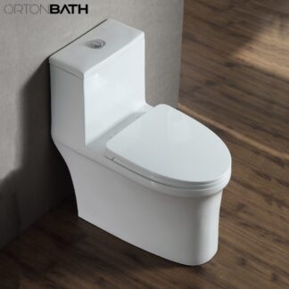 Latin America WC Bathroom Inodoro banos sanitario One-Piece Elongated Toilet ORTONBATH™ Dual-Flush 3.3/4.8L PER FLUSH OTC1638