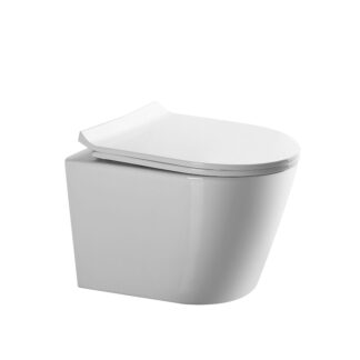 Round D Shape Europe CE Wall Hung  ORTONBATH™  WC BathroomToilet Bowl with UF seat cover