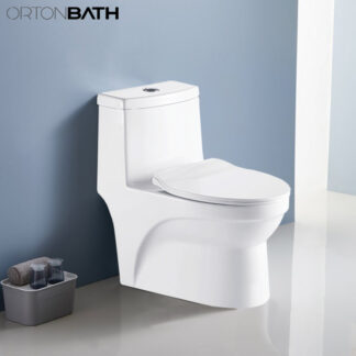 Latin America WC Bathroom Inodoro banos sanitario One-Piece Elongated Toilet ORTONBATH™ Dual-Flush 3.3/4.8L PER FLUSH OTM8027