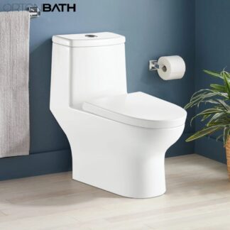 Latin America WC Bathroom Inodoro banos sanitario One-Piece Elongated Toilet ORTONBATH™ Dual-Flush 3.3/4.8L PER FLUSH OTM5004