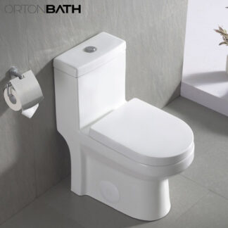 Latin America WC Bathroom Inodoro banos sanitario One-Piece Elongated Toilet ORTONBATH™ Dual-Flush 3.3/4.8L PER FLUSH OTM2011
