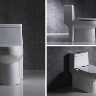 Latin America WC Bathroom Inodoro banos sanitario One-Piece Elongated Toilet ORTONBATH™ Dual-Flush 3.3/4.8L PER FLUSH OTK0318