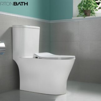 New Design One-Piece Elongated Siphonic Toilet ORTONBATH™ Dual-Flush 3.3/4.8L PER FLUSH