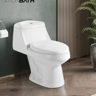 Latin America WC Bathroom Inodoro banos sanitario One-Piece Elongated Toilet ORTONBATH™ Dual-Flush 3.3/4.8L PER FLUSH OTOPZ002