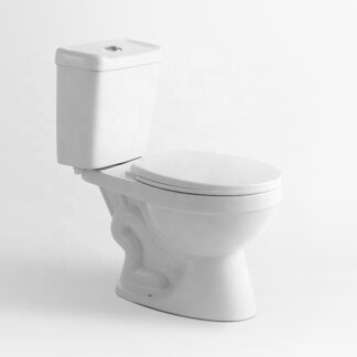 Cheap Economical Small Size Two-Piece Round Bowl Siphonic S trap 300mm Toilet ORTONBATH™ Dual-Flush 4/6L PER FLUSH wc toilets