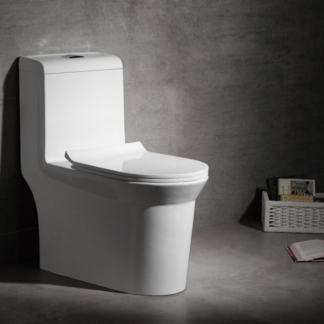 WC Bathroom Water Closet One-Piece Elongated Toilet ORTONBATH™ Dual-Flush 3/6L PER FLUSH OTW942