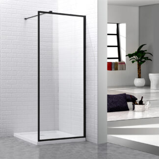 ORTONBATH™ Frameless Sliding Polished Chrome soft close Shower Door(Clear Glass) OTPSD012