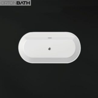 ORTONBATH™ Acrylic Freestanding Contemporary Soaking Bathtub with overflow white  OTAC1790