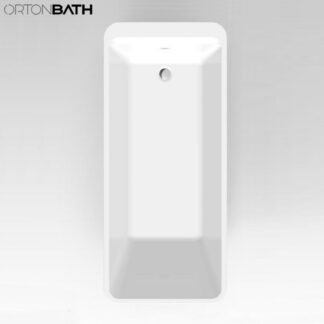 ORTONBATH™ Acrylic Freestanding Contemporary Soaking Bathtub with overflow white  OTCO1500