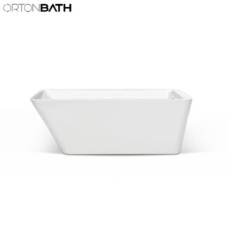 ORTONBATH™ Acrylic Freestanding Contemporary Soaking Bathtub with overflow white  OTCO1500