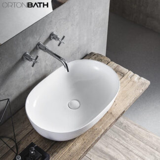 ORTONBATH™ Hot Selling Modern Oval Above Counter Art small size Basin Vanity Washbasin Sink Wash Basin