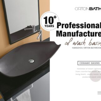 ORTONBATH™ Hot Selling Modern Oval Above Counter Art mat black Basin Vanity Washbasin Sink Wash Basin