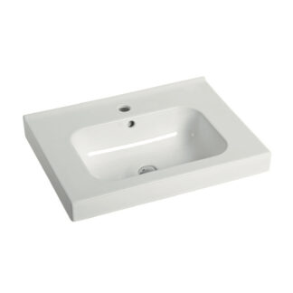 ORTONBATH™ Rectangular Bathroom Drop In Hair Salon Hand Wash Basins vanity Ceramic wash hand basin drop in ceramic basin