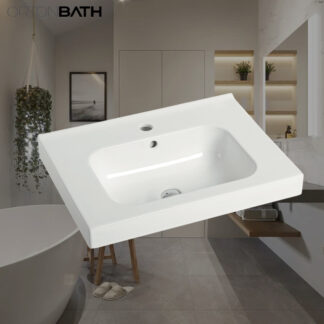 ORTONBATH™ Rectangular Bathroom Drop In Hair Salon Hand Wash Basins vanity Ceramic wash hand basin drop in ceramic basin