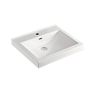 ORTONBATH™ Rectangular Bathroom Drop In Wash Basins vanity Ceramic wash hand basin with cheap price marble granite drop in
