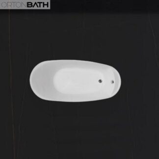 ORTONBATH™ Acrylic Freestanding Contemporary Soaking Bathtub with overflow white  OTGI1700