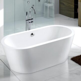 ORTONBATH™ Acrylic Freestanding Contemporary Soaking Bathtub with overflow white  OT1841