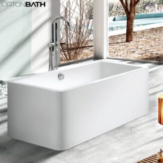 ORTONBATH™ Acrylic Freestanding Contemporary Soaking Bathtub with overflow white  OT3636