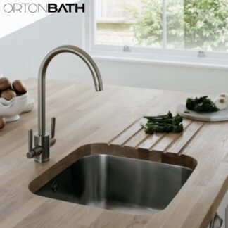 ORTONBATH™ Stainless Steel 16 Gauge Kitchen Sink Handmade 16-inch Undermount Single Bowl    OTA4236