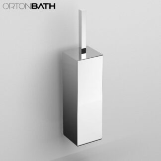 ORTONBATH™ Stainless Steel 14.75in. H Free Standing Toilet Brush and Holder OTBH480