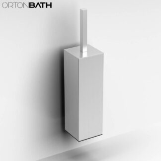 ORTONBATH™ Stainless Steel 14.75in. H Free Standing Toilet Brush and Holder OTBH489