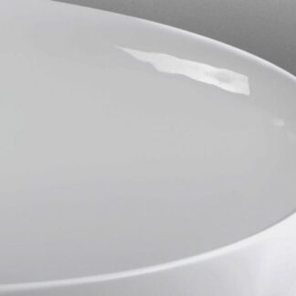 ORTONBATH™ Acrylic Freestanding Contemporary Soaking Bathtub with overflow white  OTBOS002
