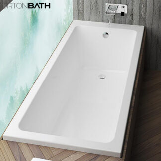 ORTONBATH™ Acrylic Freestanding Contemporary Soaking Bathtub with overflow white  OTBS002