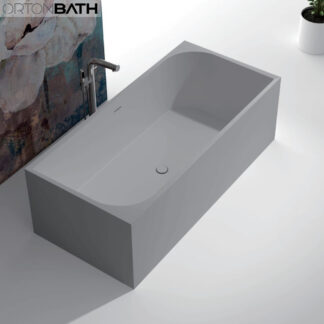 ORTONBATH™ Freestanding Soaking Solid Surface Bathtub   OTBT110