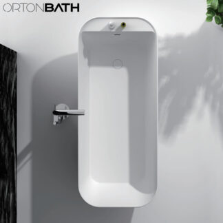 ORTONBATH™ Freestanding Soaking Solid Surface Bathtub   OTBT159