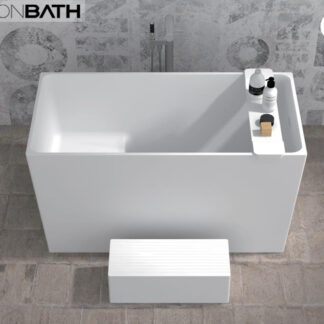 ORTONBATH™ Freestanding Soaking Solid Surface Bathtub   OTBT198