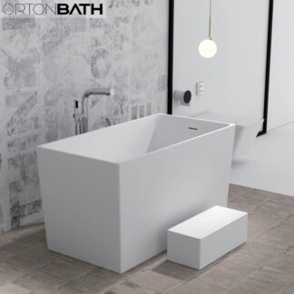 ORTONBATH™ Freestanding Soaking Solid Surface Bathtub   OTBT198