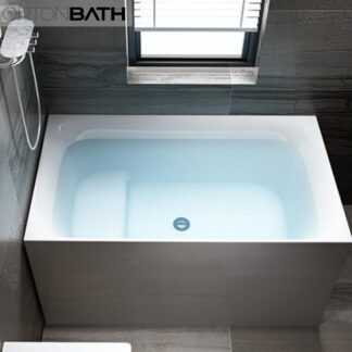 ORTONBATH™ Acrylic Freestanding Contemporary Soaking Bathtub with overflow white  OTROM001