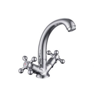 ORTONBATH™ Bathroom Sink Faucets One Hole Deck Mount Lavatory Mixer Tap Brass, Chrome Bathtub Faucet, Kitchen Faucet, Mixer Shower Set OTS2903X