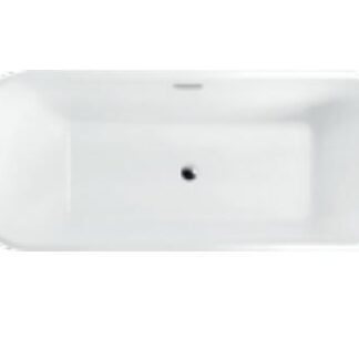 ORTONBATH™ Acrylic Freestanding Contemporary Soaking Bathtub with overflow white  OT1859