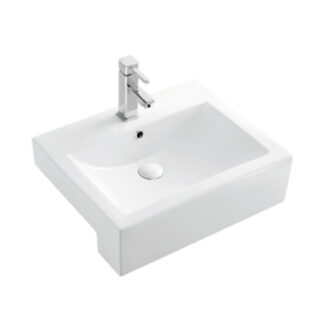 ORTONBATH™ Ceramic Art Square hair hand Salon marble designer semi-recessed wash basins hand basin ceramic with vanity