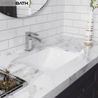 ORTONBATH™ Self cleaning Under mount Ceramic hair hand Salon marble designer wash basins hand basin ceramic with vanity undermount
