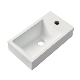 ORTONBATH™ Rectangular Above Counter Cabinet Table top Cabinet Countertop Bathroom Ceramic Hand Embedded Vanity Wash Basin