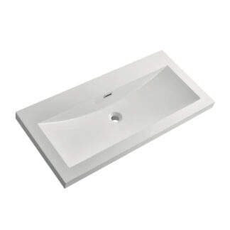 ORTONBATH™ Popular Designer Thin Edge Table top Cabinet Countertop Bathroom Ceramic Hand Embedded Vanity Wash Basin