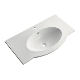 ORTONBATH™ Middle East thin edge Bathroom Cabinet Single bowl Bathroom Resin Gel coat Artificial Stone Hand Vanity Wash Basin