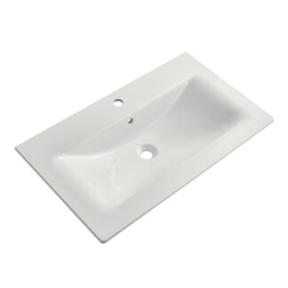 ORTONBATH™ Big capacity Bathroom Cabinet Single bowl Small Bathroom Resin Gel coat Artificial Stone Hand Vanity Wash Basin