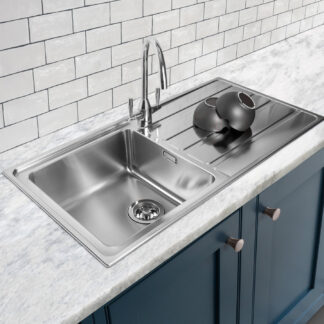 ORTONBATH™ Stainless Steel 16 Gauge Kitchen Sink Handmade 33-inch Undermount Zero Radius Double Bowl   OTA10050