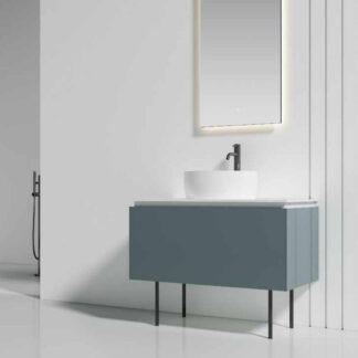 ORTONBATH™ Floor Mount Bathroom Vanity Set Bathroom Oval Mirror,  Plywood base Melamine surface Cabinet Set   OTWBL9211