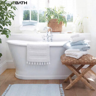 CAST IRON Modern Bathroom Freestanding Soaking SPA Tub with Drain and overflow ORTONBATH™ Pedestal Bathtub OTNH1008
