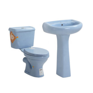 Two-Piece Europe Spain Ghana Africa COMBO COMMODE WC Toilet ORTONBATH™ OTM2022 Dual-Flush 3/6L PER FLUSH